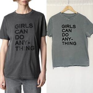 Zadig & Voltaire Bella Girls Can Do Anything T-Shirt size M